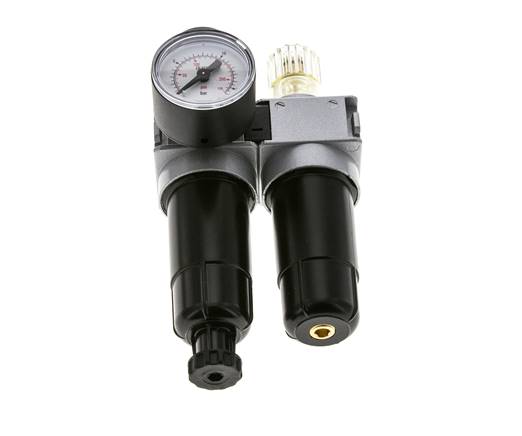 FRL 2-Delig G1/4'' 700l/min 0.5-10.0bar/7-145psi Semi-Auto 40 mm Manometer Metaal Multifix 0