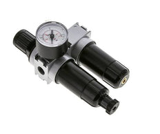 FRL 2-Delig G1/4'' 700l/min 0.5-10.0bar/7-145psi Semi-Auto 40 mm Manometer Metaal Multifix 0