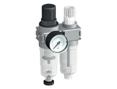 FRL 2-Delig G1/4'' 700l/min 0.2-6.0bar/3-87psi Auto (Gesloten Zonder Druk) 40 mm Manometer Polycarbonaat Multifix 0