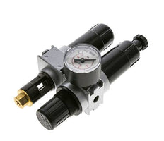 FRL 2-Delig G1/8'' 700l/min 0.5-10.0bar/7-145psi Semi-Auto 40 mm Manometer Metaal Multifix 0