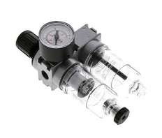 FRL 2-Delig G1/4'' 700l/min 0.5-10.0bar/7-145psi Semi-Auto 40 mm Manometer Polycarbonaat Multifix 0