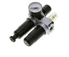 FRL 2-Delig G1/4'' 700l/min 0.5-10.0bar/7-145psi Semi-Auto 40 mm Manometer Metaal Multifix 0