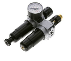 FRL 2-Delig G1/8'' 700l/min 0.5-10.0bar/7-145psi Semi-Auto 40 mm Manometer Metaal Multifix 0
