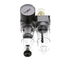 FRL 2-Delig G1/4'' 700l/min 0.2-6.0bar/3-87psi Semi-Auto 40 mm Manometer Polycarbonaat Multifix 0