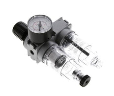 FRL 2-Delig G1/8'' 700l/min 0.1-3.0bar/1-44psi Semi-Auto 40 mm Manometer Polycarbonaat Multifix 0
