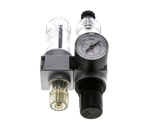 FRL 2-Delig G1/8'' 700l/min 0.5-10.0bar/7-145psi Semi-Auto 40 mm Manometer Polycarbonaat Multifix 0