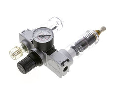 FRL 3-Delig G1/4'' 750l/min 0.5-10.0bar/7-145psi Auto (Gesloten Zonder Druk) 40 mm Manometer Polycarbonaat Multifix 0
