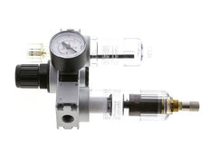 FRL 3-Delig G1/4'' 750l/min 0.5-10.0bar/7-145psi Auto (Gesloten Zonder Druk) 40 mm Manometer Polycarbonaat Multifix 0