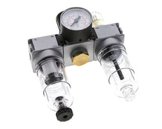 FRL 3-Delig G1/8'' 750l/min 0.2-6.0bar/3-87psi Semi-Auto 40 mm Manometer Polycarbonaat Multifix 0