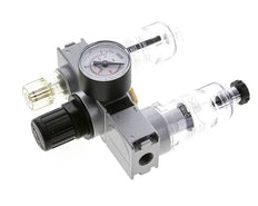 FRL 3-Delig G1/4'' 750l/min 0.5-10.0bar/7-145psi Semi-Auto 40 mm Manometer Polycarbonaat Multifix 0