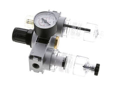 FRL 3-Delig G1/4'' 750l/min 0.5-10.0bar/7-145psi Semi-Auto 40 mm Manometer Polycarbonaat Multifix 0