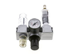 FRL 3-Delig G1/4'' 750l/min 0.5-10.0bar/7-145psi Auto (Gesloten Zonder Druk) 40 mm Manometer Polycarbonaat Multifix 0