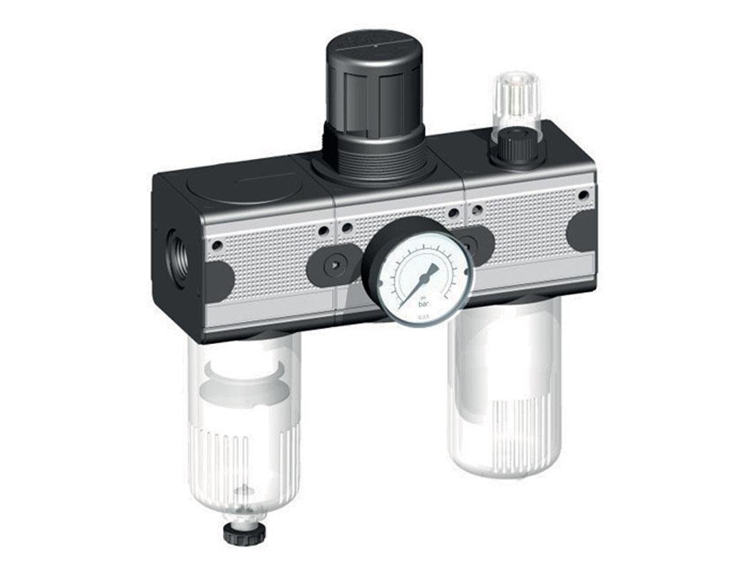 FRL 3-Delig G3/4'' 5800l/min 0.1-3.0bar/1-44psi Semi-Automatisch Polycarbonaat Multifix 2