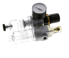 FRL 2-Delig G1/8'' 350l/min 0.5-10.0bar/7-145psi Semi-Automatisch Polycarbonaat Standaard 0