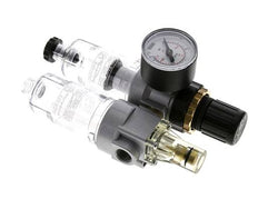 FRL 2-Delig G1/4'' 350l/min 0.5-10.0bar/7-145psi Semi-Automatisch Polycarbonaat Standaard 0
