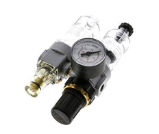 FRL 2-Delig G1/8'' 350l/min 0.5-10.0bar/7-145psi Semi-Automatisch Polycarbonaat Standaard 0