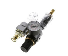 FRL 2-Delig G1/8'' 350l/min 0.5-6.0bar/7-87psi Auto Polycarbonaat Standaard 0