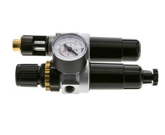 FRL 2-Delig G1/4'' 350l/min 0.5-10.0bar/7-145psi Semi-Auto Metalen Standaard 0