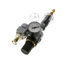 FRL 2-Delig G1/4'' 350l/min 0.5-10.0bar/7-145psi Auto Polycarbonaat Standaard 0