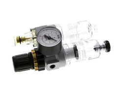 FRL 2-Delig G1/8'' 350l/min 0.5-10.0bar/7-145psi Semi-Automatisch Polycarbonaat Standaard 0