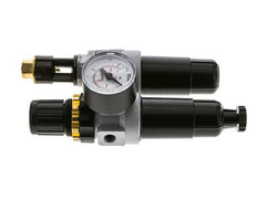 FRL 2-Delig G1/8'' 350l/min 0.5-10.0bar/7-145psi Semi-Auto Metalen Standaard 0