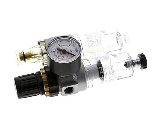 FRL 2-Delig G1/4'' 350l/min 0.5-16.0bar/7-232psi Semi-Automatisch Polycarbonaat Standaard 0