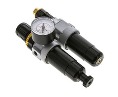 FRL 2-Delig G1/8'' 350l/min 0.5-10.0bar/7-145psi Semi-Auto Metalen Standaard 0
