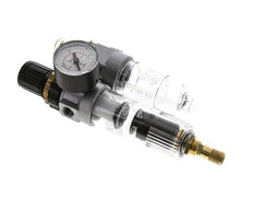 FRL 2-Delig G1/4'' 350l/min 0.5-10.0bar/7-145psi Auto Polycarbonaat Standaard 0