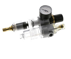 FRL 2-Delig G1/4'' 350l/min 0.5-10.0bar/7-145psi Auto Polycarbonaat Standaard 0