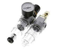 FRL 2-Delig G1/4'' 350l/min 0.5-10.0bar/7-145psi Semi-Automatisch Polycarbonaat Standaard 0