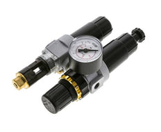 FRL 2-Delig G1/8'' 350l/min 0.5-10.0bar/7-145psi Semi-Auto Metalen Standaard 0