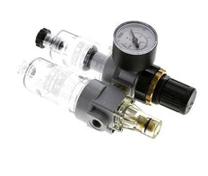 FRL 2-Delig G1/8'' 350l/min 0.5-10.0bar/7-145psi Semi-Automatisch Polycarbonaat Standaard 0