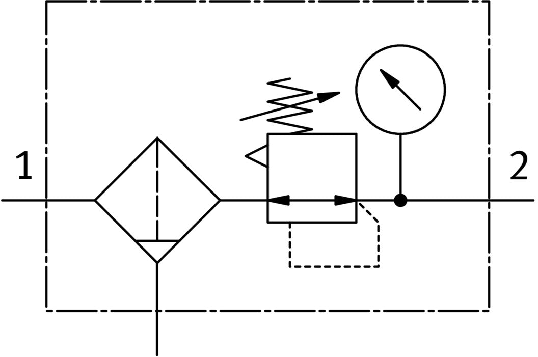 Festo Filterregelaar G1/4'' 0,5-12bar 1400l/min 40µm Mini - 159631