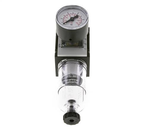 Filter-Regelaar G1/4'' 1000l/min 0,5-8,0bar/7-116psi 40 mm Manometer Futura 0