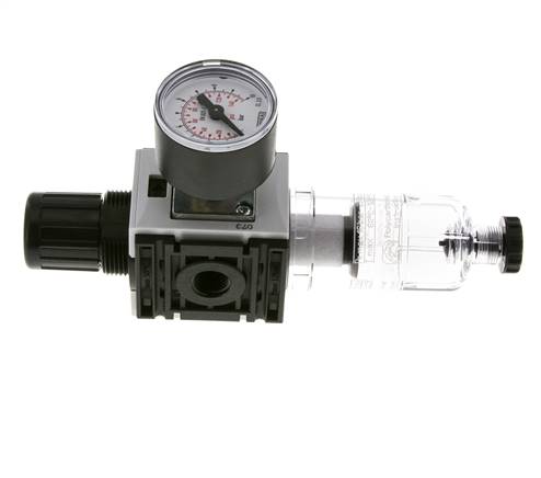 Filter-Regelaar G1/4'' 1000l/min 0,5-8,0bar/7-116psi 40 mm Manometer Futura 0