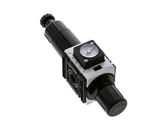Filter-Regelaar G1/4'' 1000l/min 0.5-8.0bar/7-116psi Futura 0