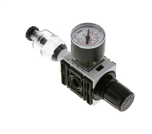 Filter-Regelaar G1/4'' 1000l/min 0,5-8,0bar/7-116psi 40 mm Manometer Futura 0