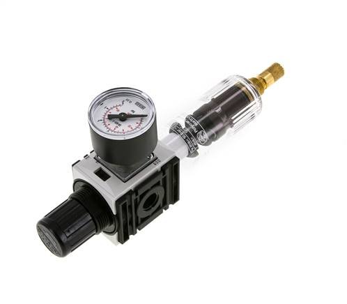 Filter-Regelaar G1/4'' 1000l/min 0,2-4,0bar/3-58psi 40 mm Manometer Futura 0