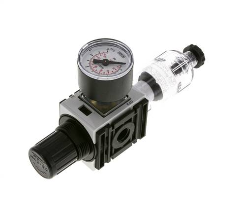 Filter-Regelaar G1/4'' 1000l/min 0,5-8,0bar/7-116psi 40 mm Manometer Futura 0
