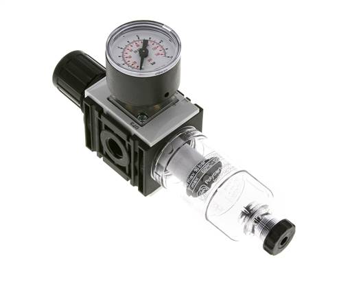 Filter-Regelaar G1/4'' 1000l/min 0,5-8,0bar/7-116psi 40 mm Manometer Futura 0