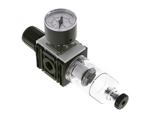 Filter-Regelaar G1/4'' 1000l/min 0,2-4,0bar/3-58psi 40 mm Manometer Futura 0