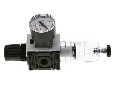 Filter-Regelaar G1/4'' 1000l/min 0,2-4,0bar/3-58psi 40 mm Manometer Futura 0