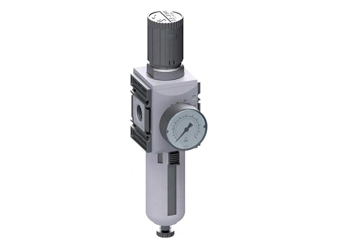 Filterregelaar G1/2'' 5200l/min 0.1-2.0bar/1-29psi Semi-Auto Metal Futura 2