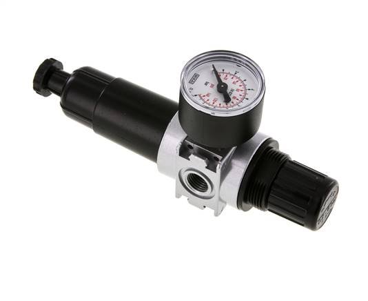 Filter-Regelaar G1/4'' 1450l/min 0.2-6.0bar/3-87psi 40 mm Manometer Multifix 0