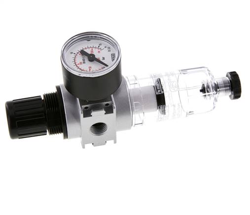 Filter-Regelaar G1/4'' 1450l/min 0,5-10,0bar/7-145psi 40 mm Manometer Multifix 0