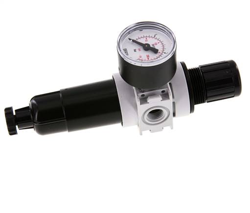 Filter-Regelaar G1/4'' 700l/min 0,5-10,0bar/7-145psi 40 mm Manometer Multifix 0