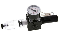 Filter-Regulator G3/8'' 1600l/min 0.1-3.0bar/1-44psi Semi-Auto Cilinderslot Polycarbonaat Multifix 1