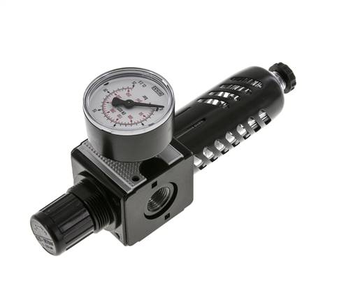 Filter-Regelaar G3/8'' 1600l/min 0,5-16,0bar/7-232psi Beschermkooi Multifix 1