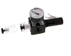 Filter-Regulator G3/8'' 1600l/min 0.2-6.0bar/3-87psi Semi-Auto Cilinderslot Polycarbonaat Multifix 1