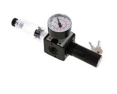 Filter-Regulator G3/8'' 1600l/min 0.2-6.0bar/3-87psi Semi-Auto Cilinderslot Polycarbonaat Multifix 1